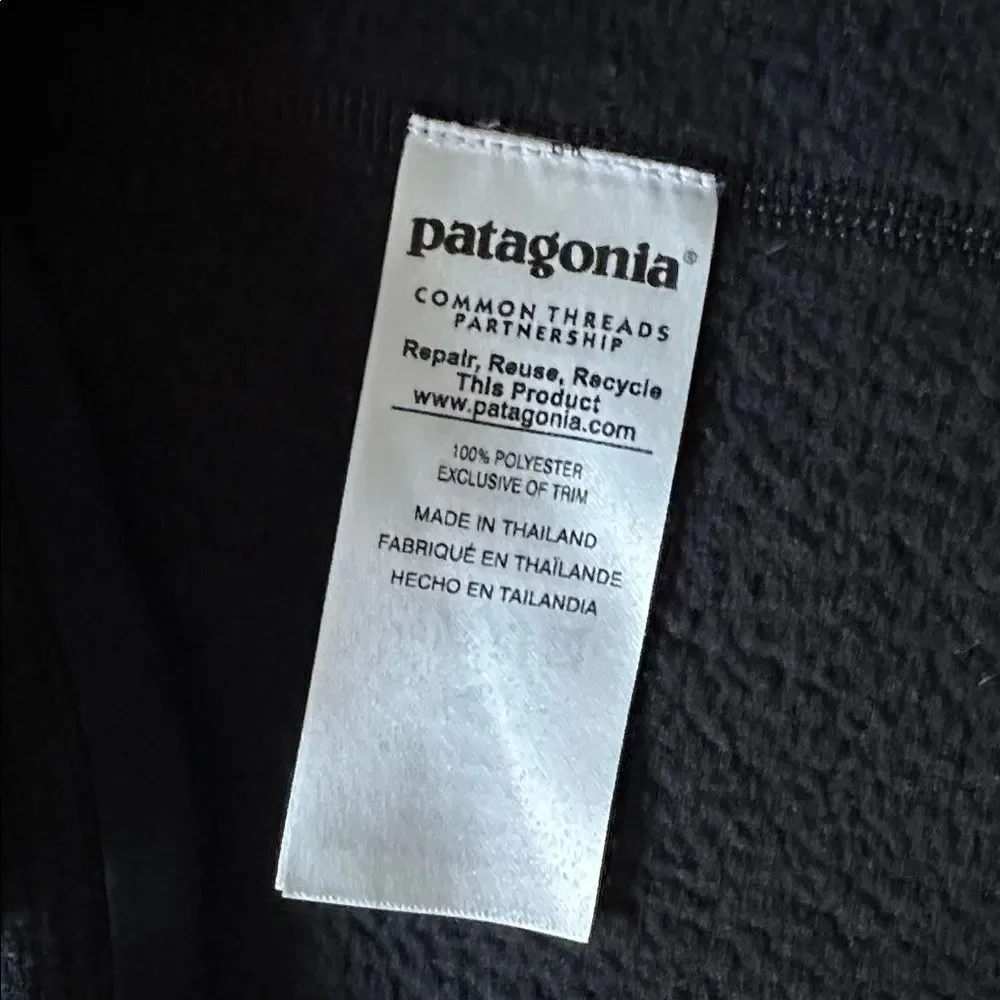 Patagonia Better Sweater 1/4-Zip Fleece Jacket Men’s Gray Red Ventures Logo Sz.M